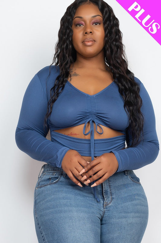 “Moxie” Blue Haze Crop Top