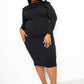 “Electra” Black Bodycon Dress