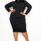 “Electra” Black Bodycon Dress