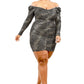 “Elinda” Glitter Dress