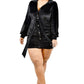“Florrie” Black Velvet Dress