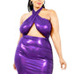 “Radiant Siren” Purple Halter Dress
