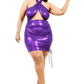 “Radiant Siren” Purple Halter Dress