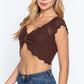 “Mia” Chocolate Crop Top