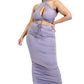 “Femme Finesse” Lavendar Halter Top Set