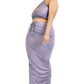 “Femme Finesse” Lavendar Halter Top Set