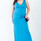 “Classy Hottie” Blue Maxi Dress