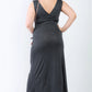 “Classy Hottie” Charcoal Maxi Dress