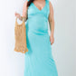 “Classy Hottie” Mint Maxi Dress