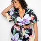 “Floral Arts” Black Jogger & Top Set