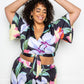 “Floral Arts” Black Jogger & Top Set