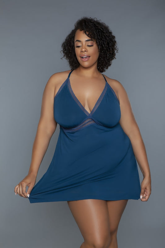 “Lay With Me” Deep Royal Babydoll