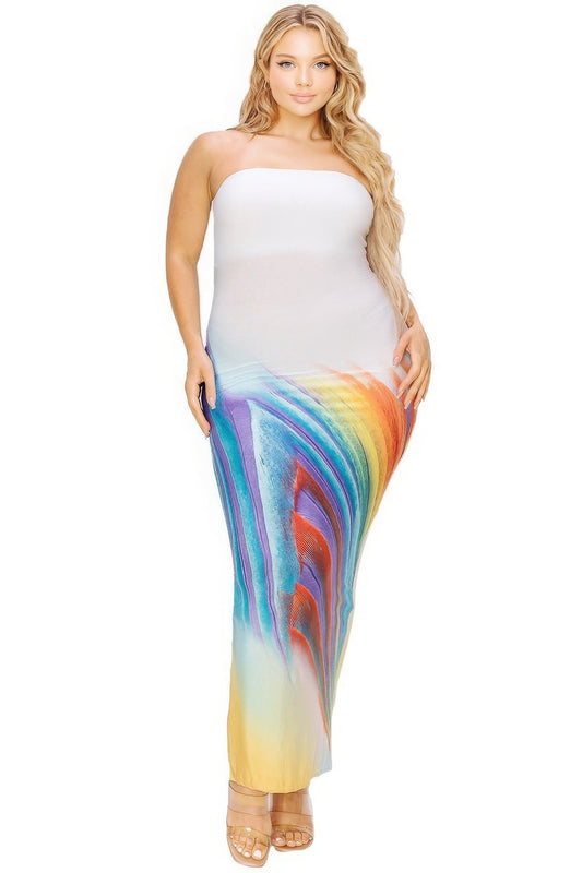 “Alena” White Maxi Dress