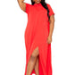 “Don’t Mock Me” Orange Red Cape Dress