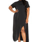 “Don’t Mock Me” Black Cape Dress