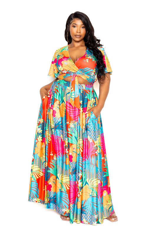 “Yvette” Maxi Skirt & Top Set
