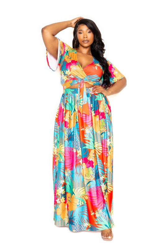“Yvette” Maxi Skirt & Top Set