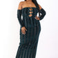 “You See Me” Off Shoulder Dress