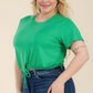 “Joy” Kelly Green Crop Top