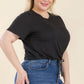 “Joy” Black Crop Top