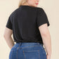 “Joy” Black Crop Top