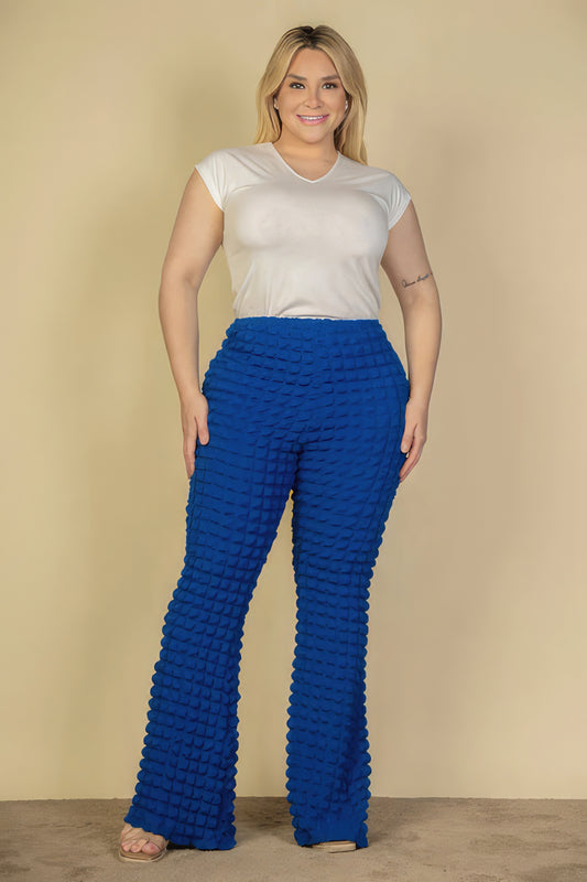 “Bullet Proof” Royal Bubble Flare Pants