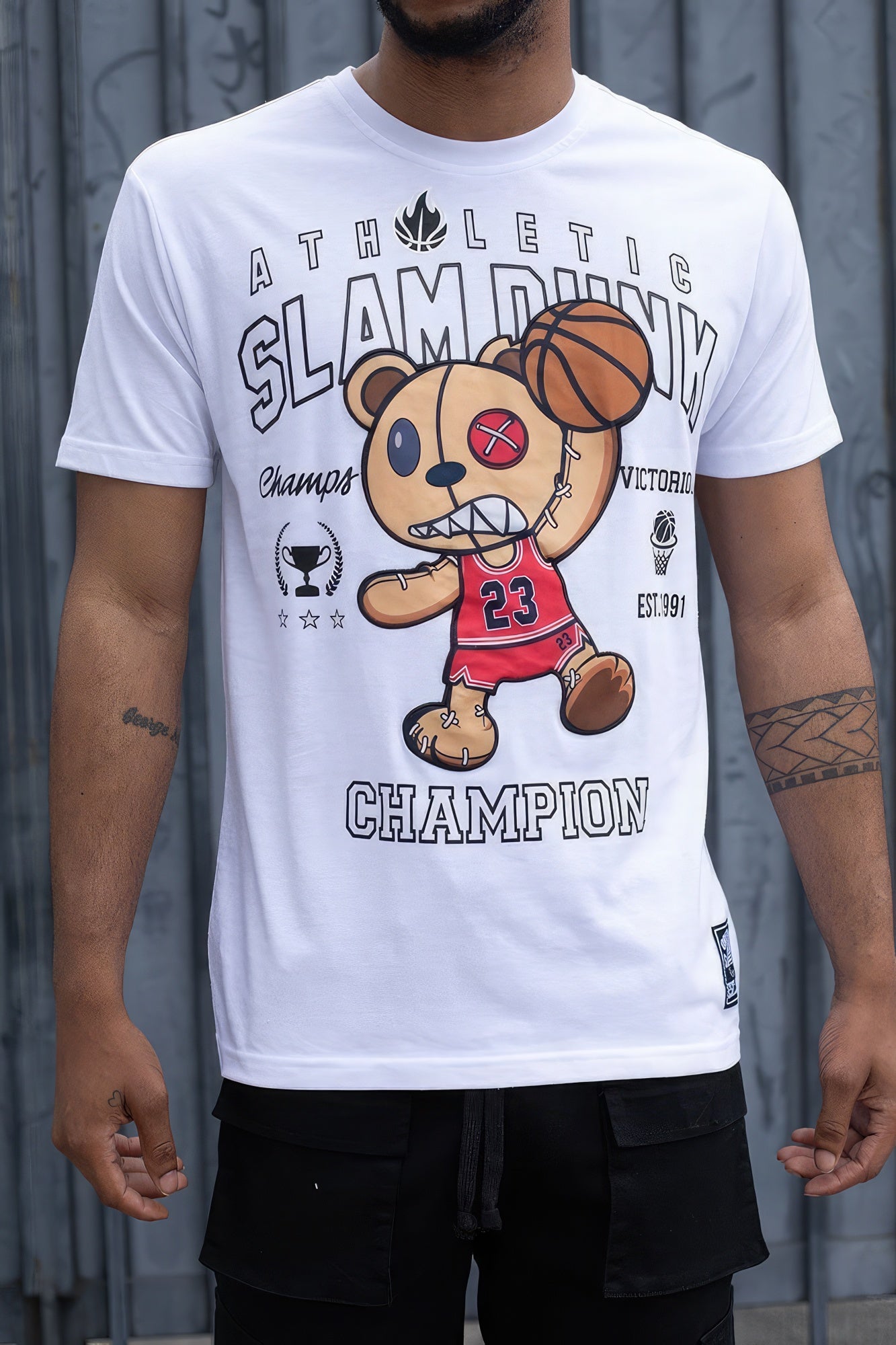 “Slam Dunk” White T-shirts