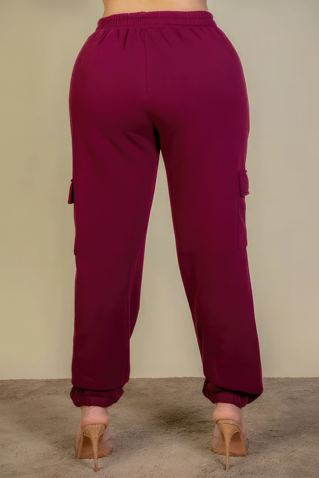 “Cozy Sunday” Burgundy Sweatpants