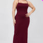 “Shai” Burgundy Maxi Dress