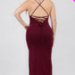 “Shai” Burgundy Maxi Dress