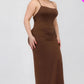 “Shai” Brown Maxi Dress