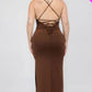 “Shai” Brown Maxi Dress