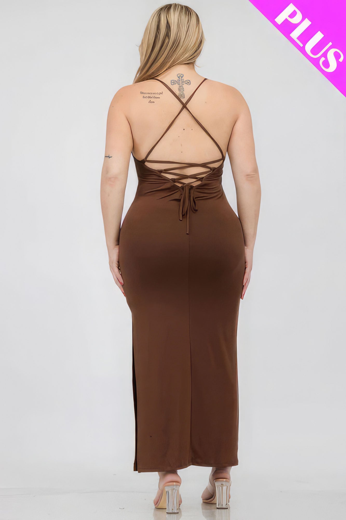 “Shai” Brown Maxi Dress