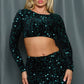 “Most Wanted” Green Skirt Set