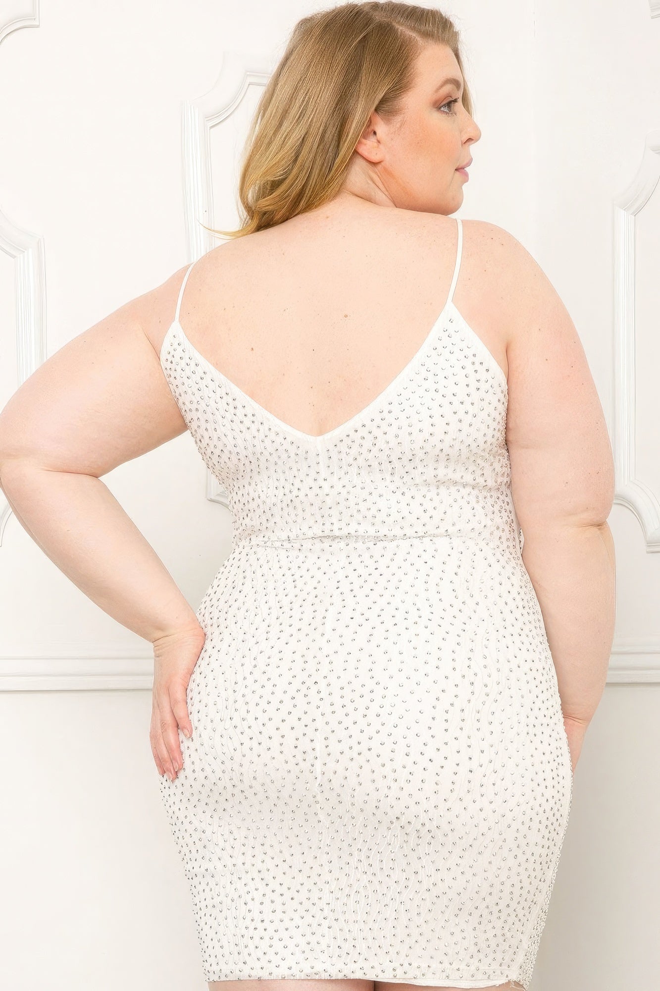 “Pearl” Rhinestone Dress
