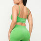 “Magic Potion” Vibrant Lime Shorts Set
