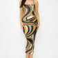 “Marble Goddess” Midi Dress