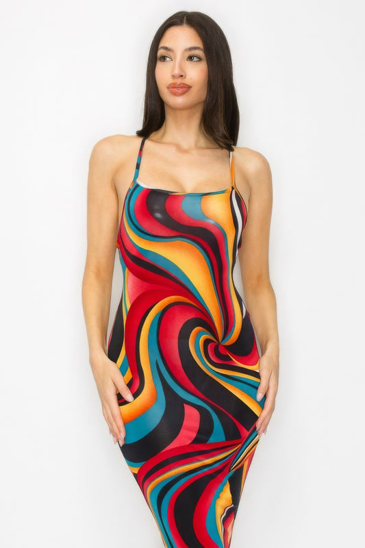 “Celestial Muse” Midi Dress
