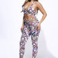 “Alora” Aqua Jumpsuit