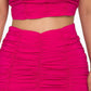 “Fiesta” Fuchsia Mini Skirt Set