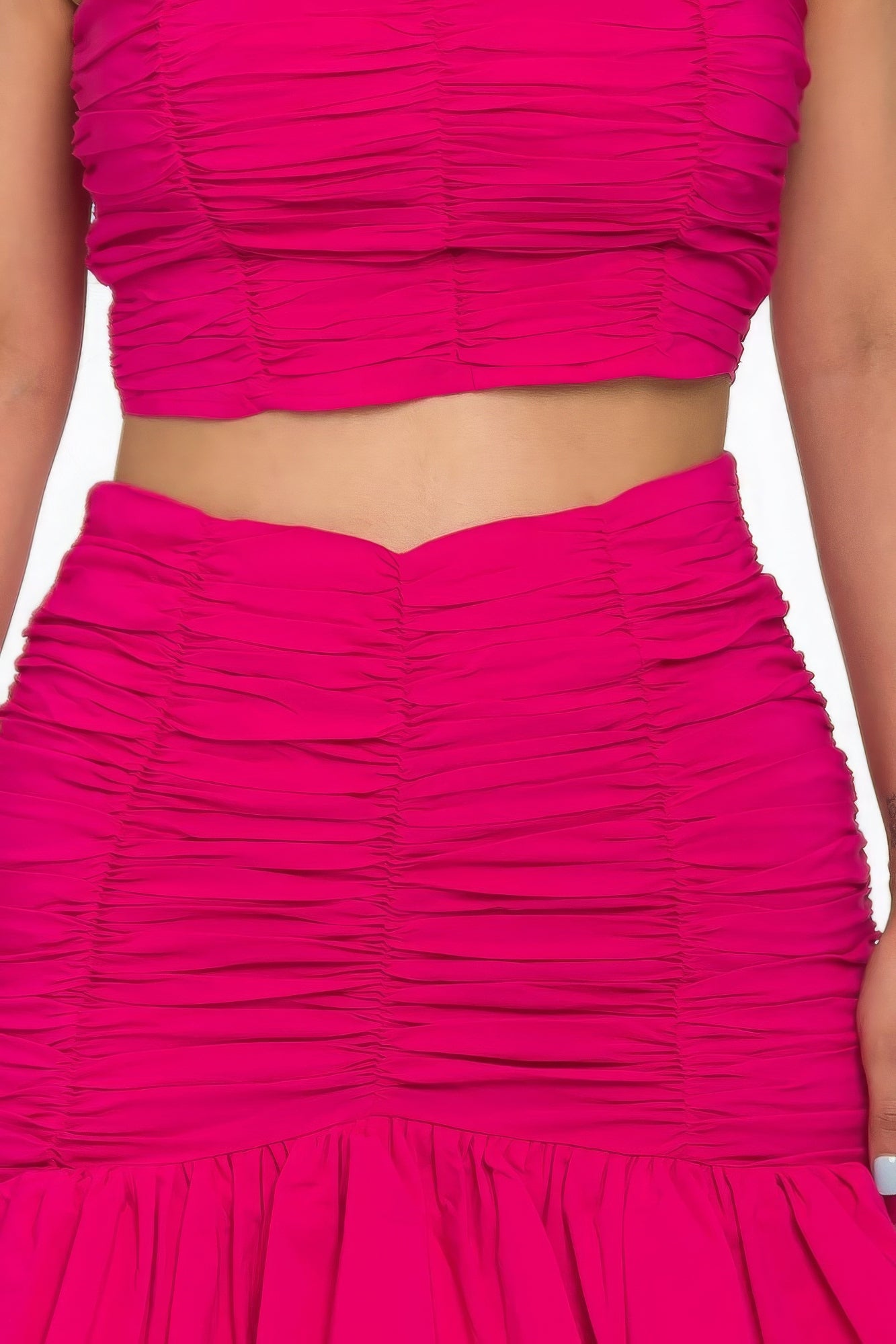 “Fiesta” Fuchsia Mini Skirt Set