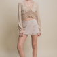 “Bratty Behavior” Beige Vertigo Skorts