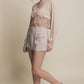 “Bratty Behavior” Beige Vertigo Skorts