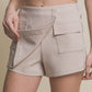 “Bratty Behavior” Beige Vertigo Skorts