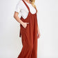 “Fall For You” Brick Jumpsuit Overalls
