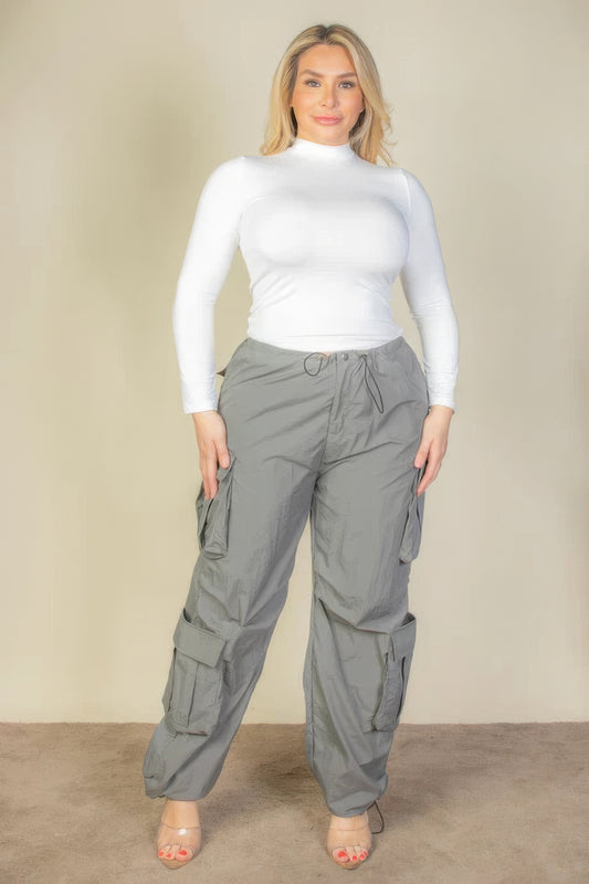 “DND” Steel Grey Parachute Pants