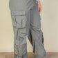 “DND” Steel Grey Parachute Pants