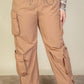 “DND” Sugar Brown Parachute Pants