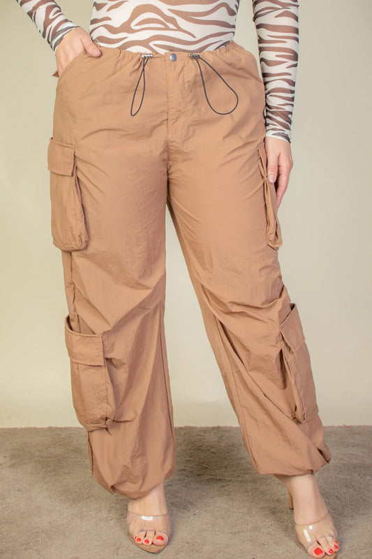 “DND” Sugar Brown Parachute Pants