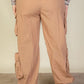 “DND” Sugar Brown Parachute Pants